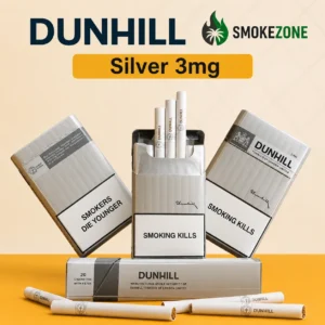 Dunhill 3mg Silver Cigarettes UAE | Original Fine Cut Silver