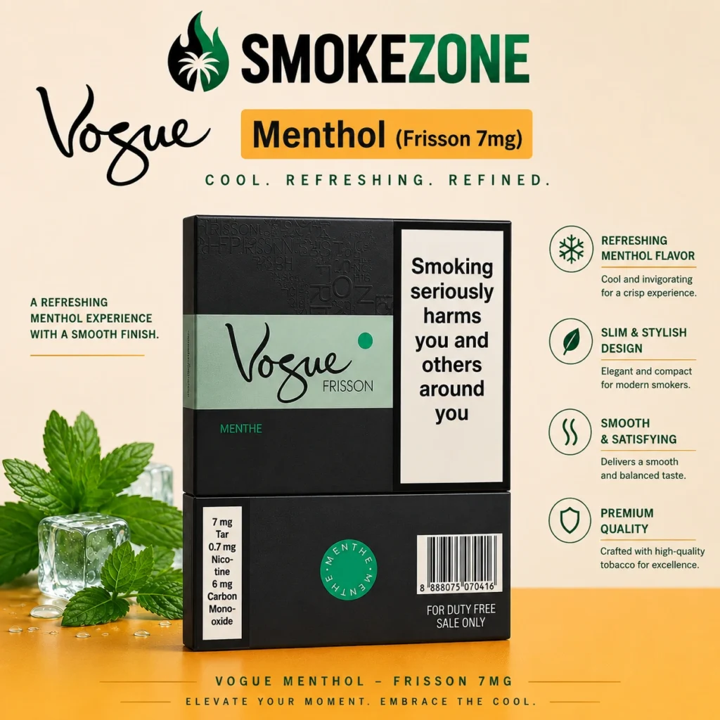 smokezone vogue menthol frisson 7mg