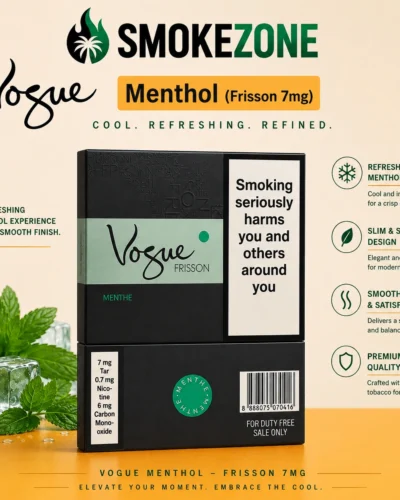 smokezone vogue menthol frisson 7mg